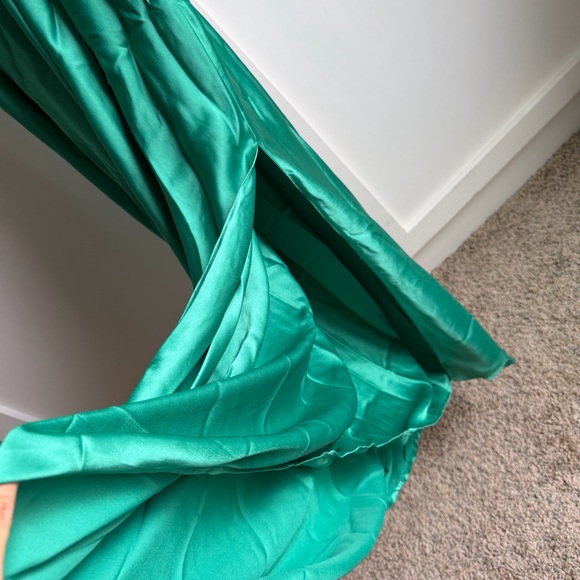 Free People Cooper Maxi Dress Lace Detail Verdis Green Sz 8 - Picture 11 of 12